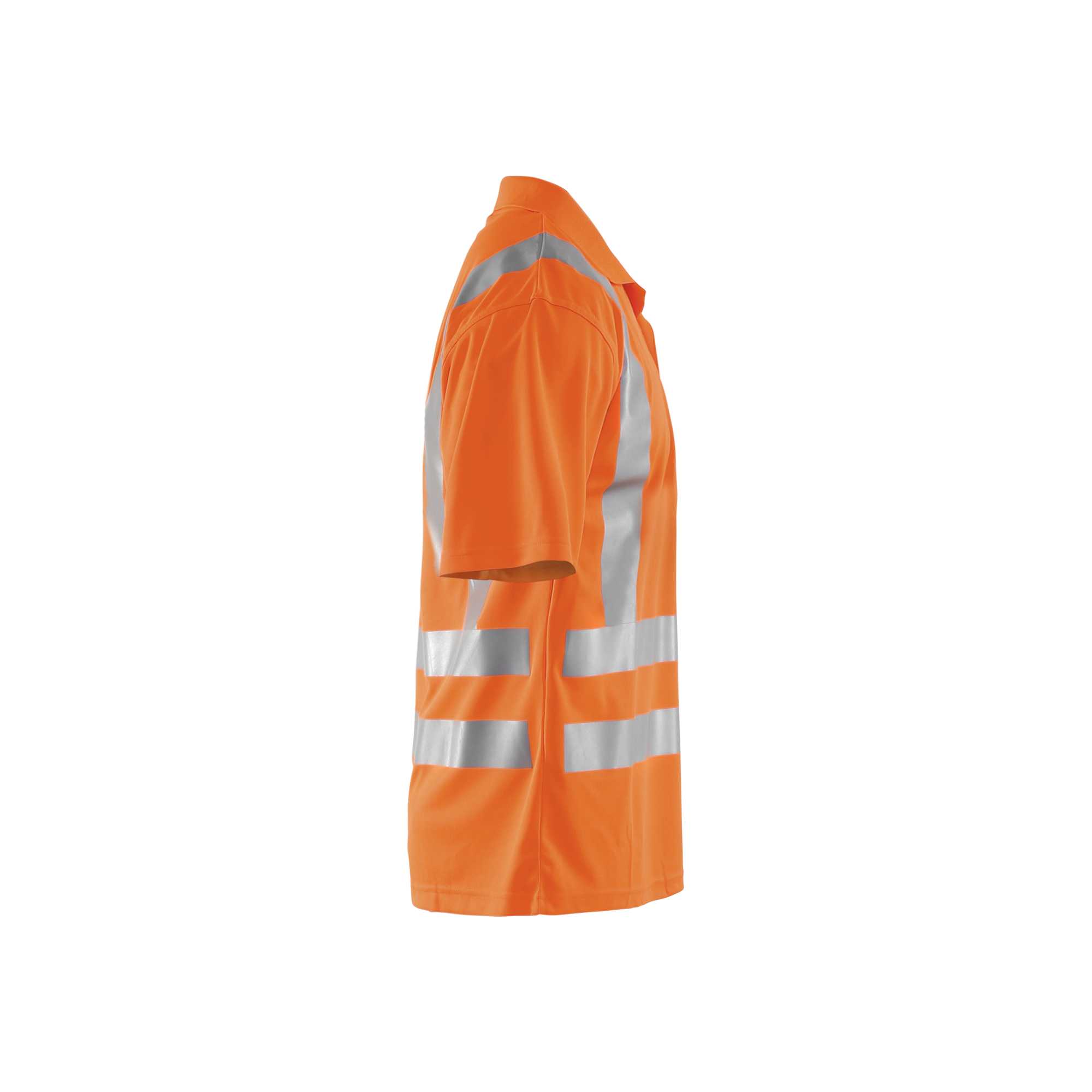 BLAKLADER 33911011 UV Polo Shirt Hi Vis Hi Vis Reflective Short Sleeve Work Polo MEN - 100% Polyester